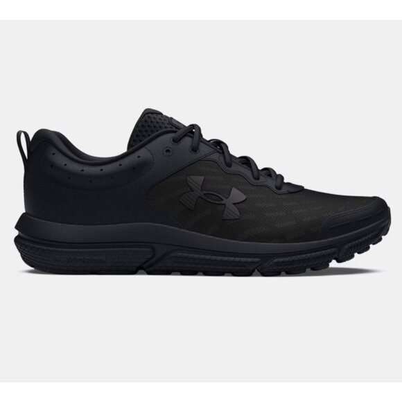 Under Armour Womens Charged Assert Running Black Shoes Size10 #3026180-002 New - Picture 1 of 13